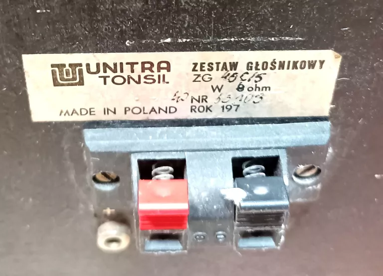 KOLUMNA GŁOŚNIKOWA STEREO UNITRA TONSIL ZG 40