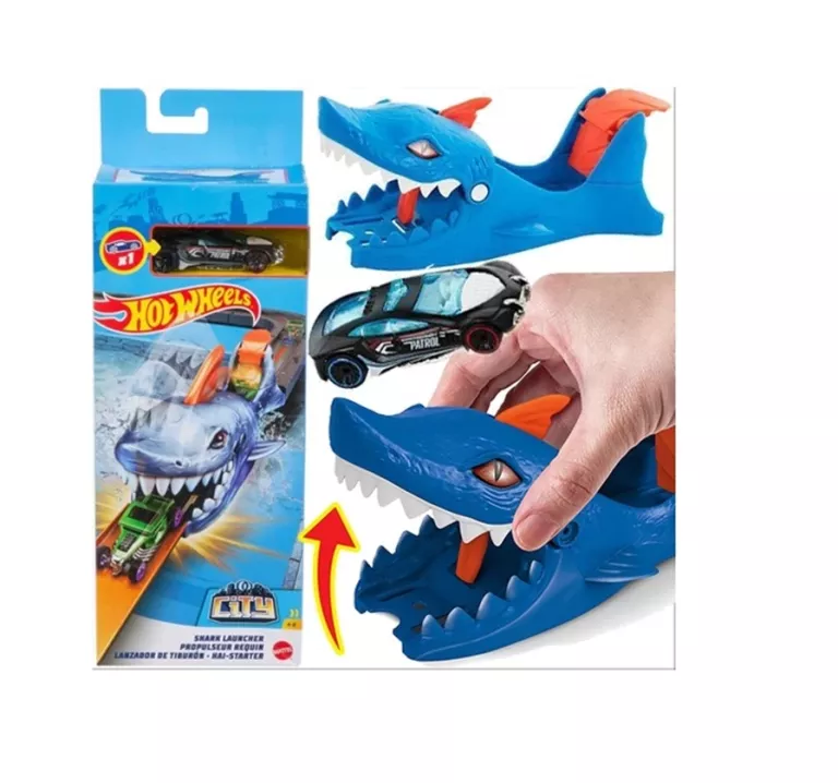 HOT WHEELS WYRZUTNIA Z REKINEM SHARK AUTKO MATTEL