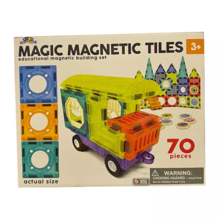 MAGIC MAGNETIC TILES 70 EL. MAGIC MAGNETIC TILES (70 PIECE)