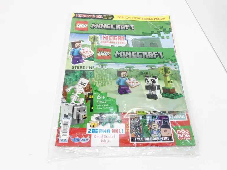 LEGO MINECRAFT 1 / 2024 MAGAZYN XXL STEVE + PANDA LEGO