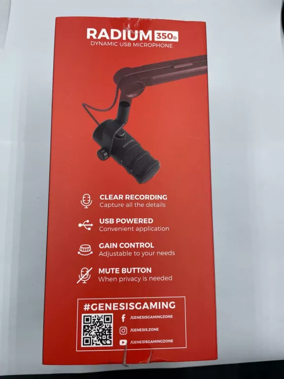 MIKROFON DYNAMICZNY USB GENESIS RADIUM 350D
