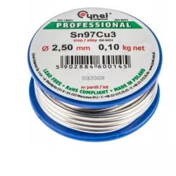DRUT LUTOWNICZY 97%SN3%CU 2,5MM 100G/SZPULKA
