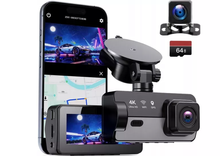 KAMERA SAMOCHODOWA WIDEOREJESTRATOR FULL HD 1080P SZEROKOKĄTNA ZD61