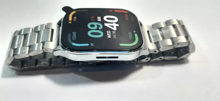 PIĘKNY SMARTWATCH AIRFLEXONE SREBRNY  / ZDJĘTE TYLKO PLOMBY !