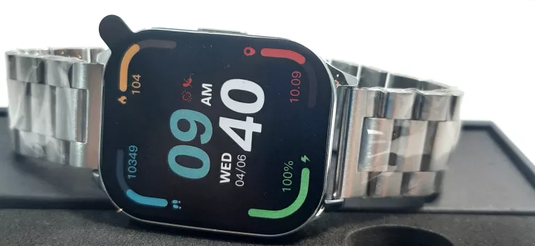 PIĘKNY SMARTWATCH AIRFLEXONE SREBRNY  / ZDJĘTE TYLKO PLOMBY !