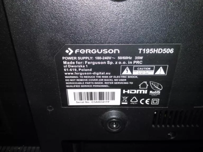 TELEWIZOR FERGUSON T195HD506 Z PILOTEM