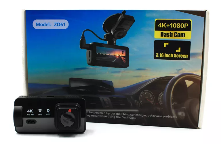 KAMERA SAMOCHODOWA WIDEOREJESTRATOR FULL HD 1080P SZEROKOKĄTNA ZD61