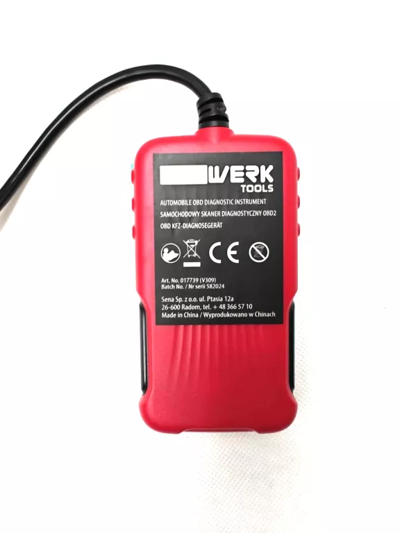 SKANER DIAGNOSTYCZNY OBD2 PROWERK