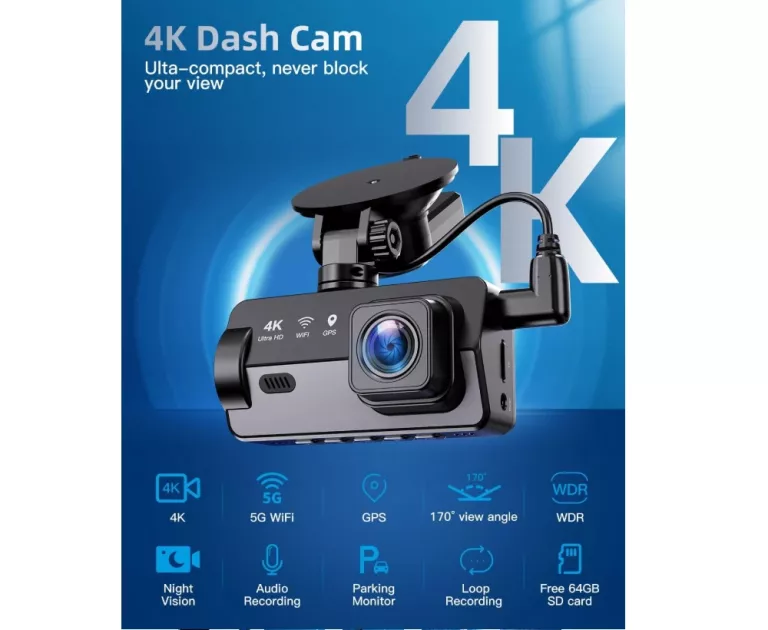 KAMERA SAMOCHODOWA WIDEOREJESTRATOR FULL HD 1080P SZEROKOKĄTNA ZD61