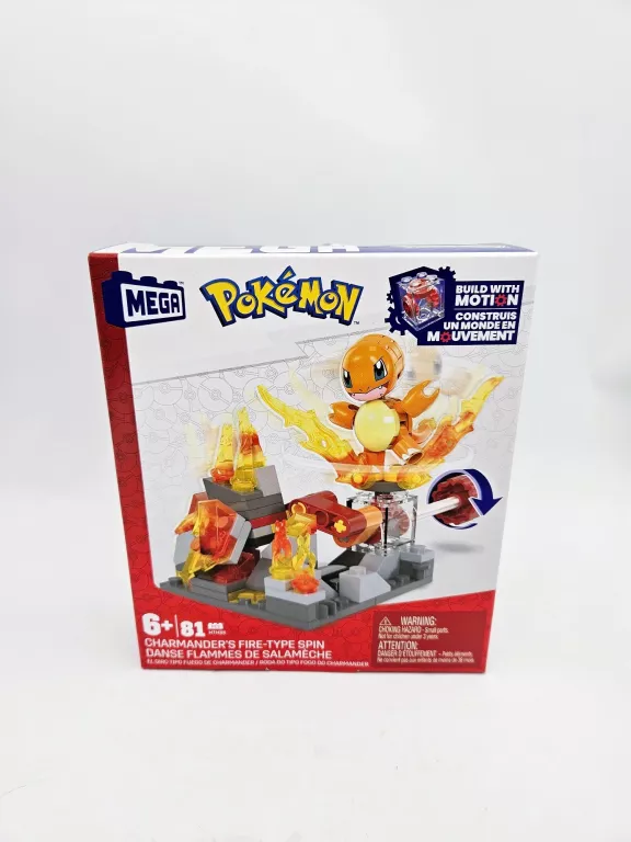 KLOCKI MEGA POKEMON OGNISTY ATAK CHARMANDERA