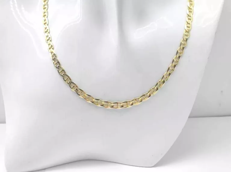 PIĘKNY ZŁOTY ŁAŃCUSZEK MĘSKI | SPLOT GUCCI | 585 | 56 CM | 17,22G