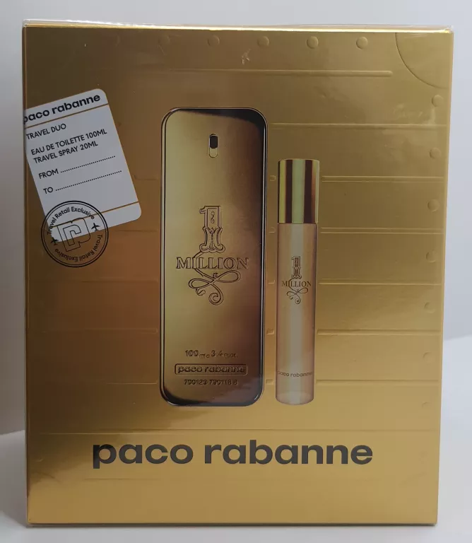 ZESTAW PACO RABANNE 1 MILLION EDT - TRAVEL DUO - 100ML + 20ML