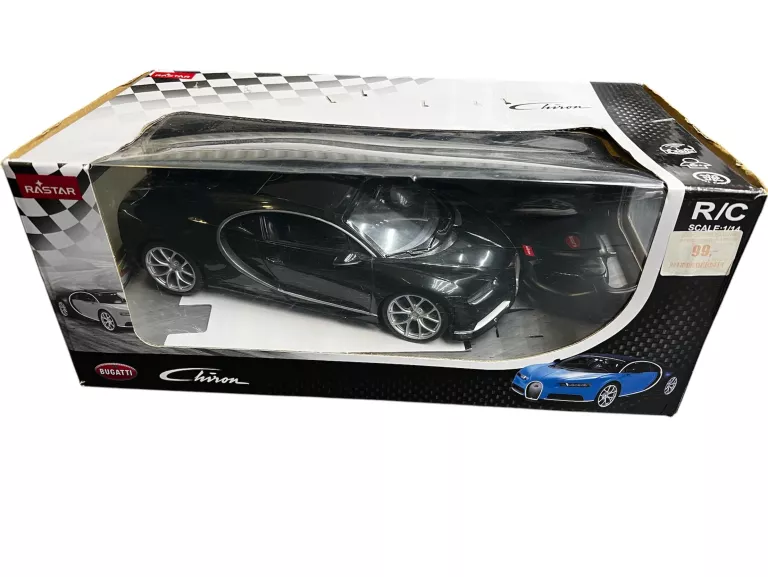 BUGATTI CHIRON R/C SKALA 1:24 RASTAR 76100 SAMOCHÓD STEROWANY CZARNY