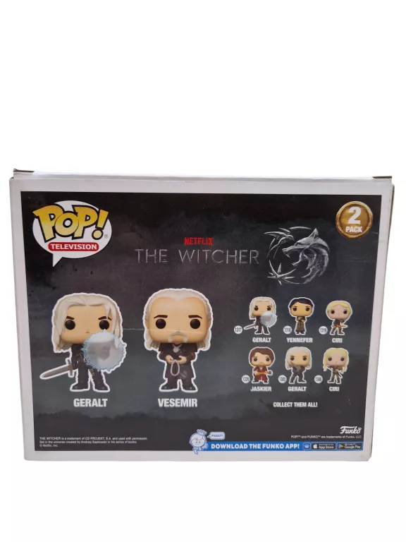 FIGURKI FUNKO POP! THE WITCHER GERALT & VESEMIR 9CM