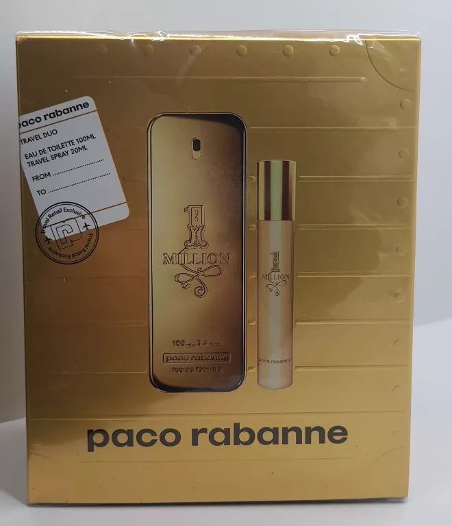 ZESTAW PACO RABANNE 1 MILLION EDT - TRAVEL DUO - 100ML + 20ML