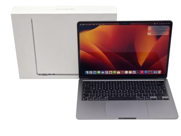 LAPTOP APPLE MACBOOK AIR 13.6" RETINA M2 8GB RAM 256GB SSD MACOS SZARY