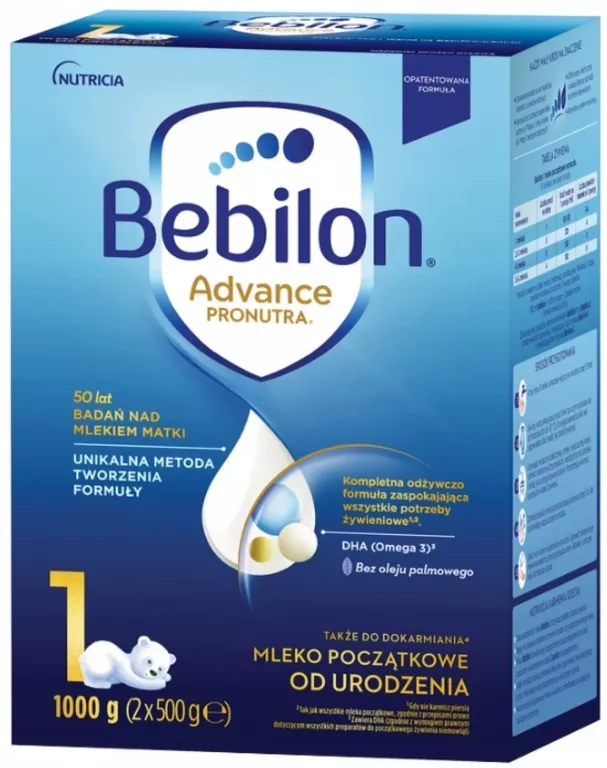 BEBILON 1 PRONUTRA ADVANCE MLEKO POCZĄTKOWE 1 KG