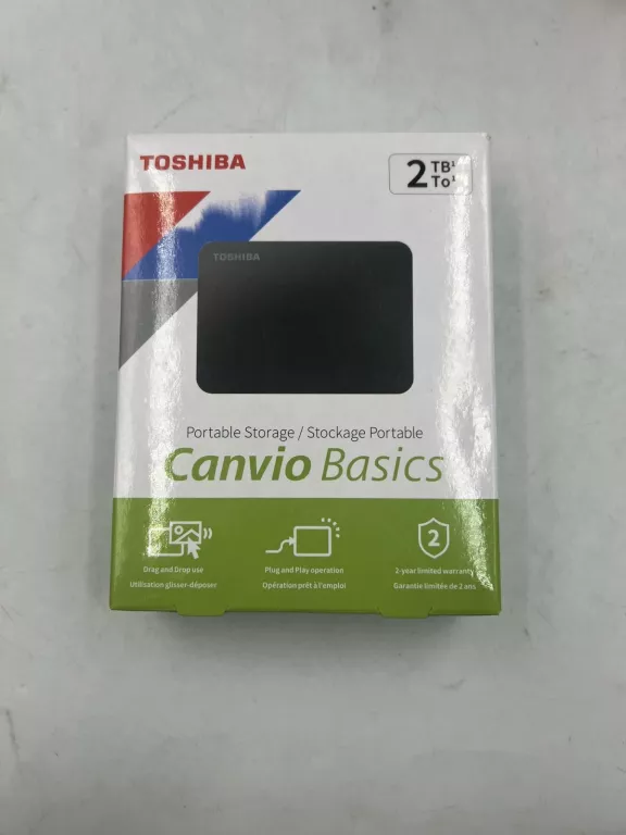 DYSK TOSHIBA CANVIO BASICS 2TB CZARNY