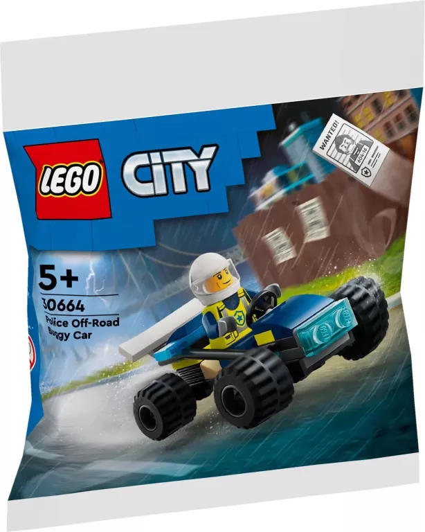 LEGO 30664 CITY POLICYJNY ŁAZIK TERENOWY & KULTOWY CZERWONY SAMOLOT