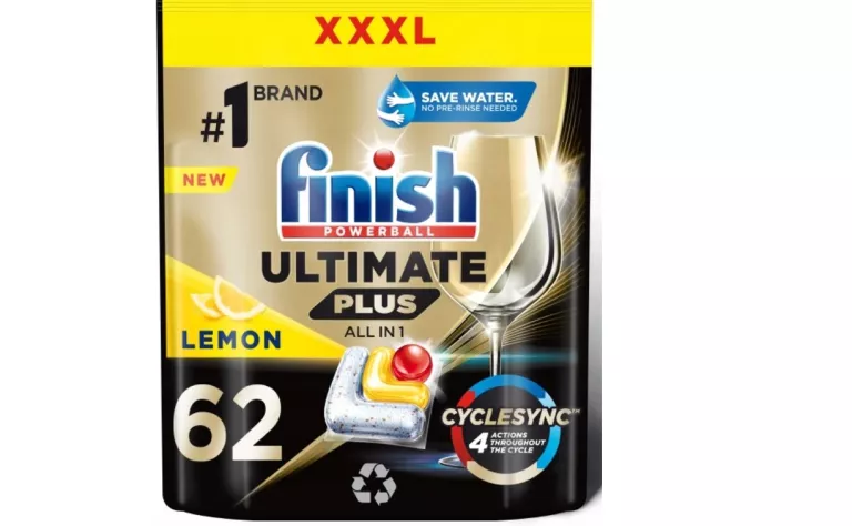 FINISH ULTIMATE PLUS KAPSUŁKI DO ZMYWARKI LEMON 62 SZTUKI