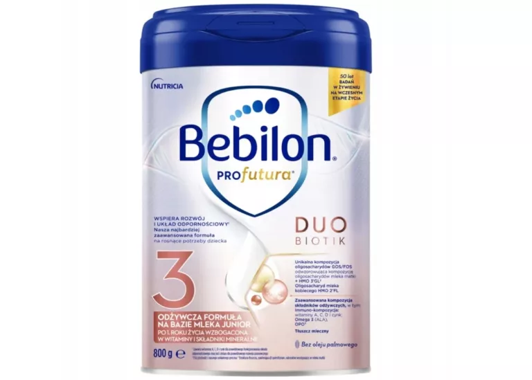 BEBILON 3 PROFUTURA DUOBIOTIK MLEKO MODYFIKOWANE PO 12 MIESIĄCU 800 G