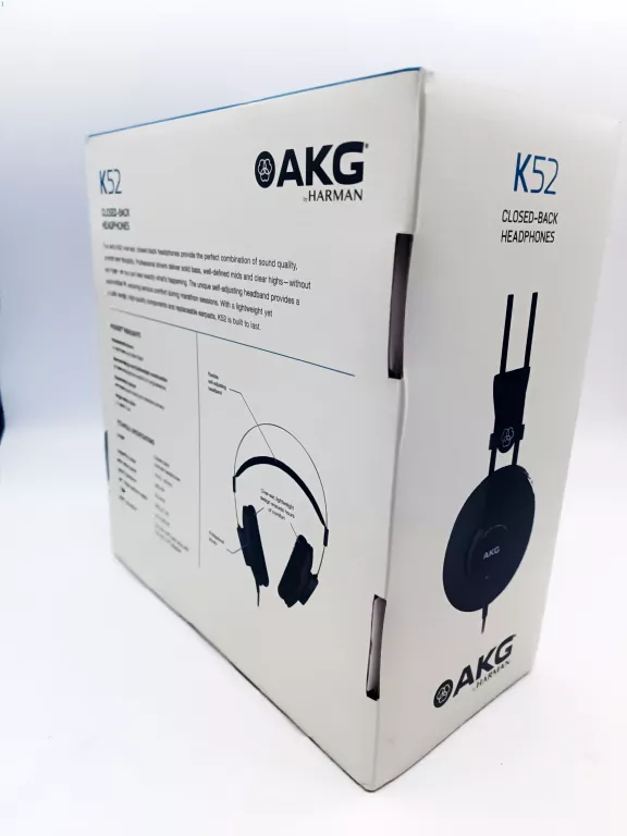 SŁUCHAWKI STUDYJNE WOKÓŁUSZNE AKG K52