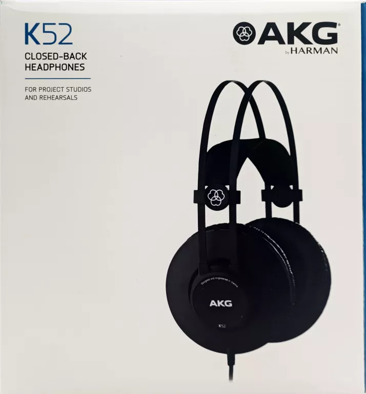 SŁUCHAWKI STUDYJNE WOKÓŁUSZNE AKG K52