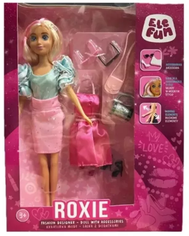 ELEFUN LALKA ROXIE KREATORKA MODY LALKA Z DODATKAMI 5609288326243