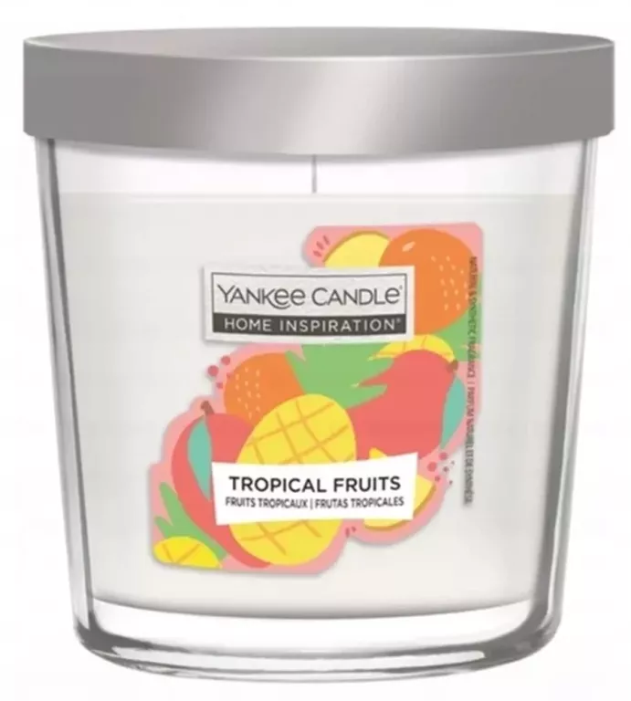 ŚREDNIA ŚWIECA TROPICAL FRUITS HOME INSPIRATION YANKEE CANDLE 503858115914