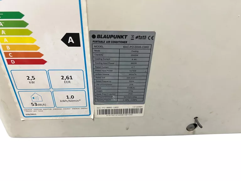KLIMATYZATOR PRZENOŚNY BLAUPUNKT BAC-PO-0909-C06D