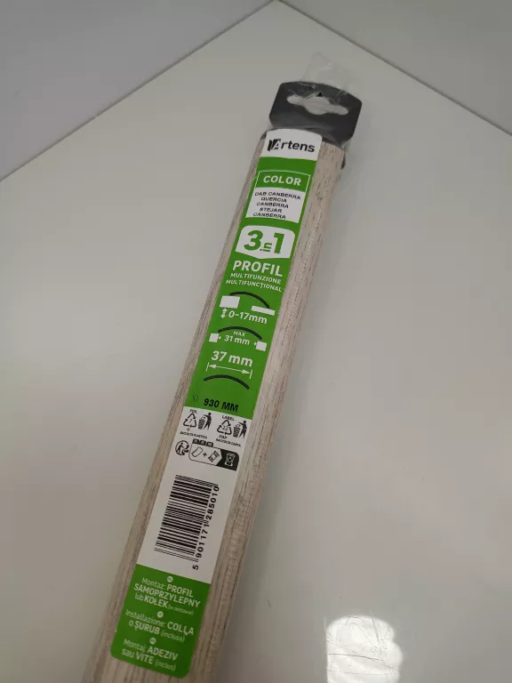LISTWA PROGOWA DYLATACYJNA UNIWERSALNA DĄB CANBERRA 37X930 MM ARTENS