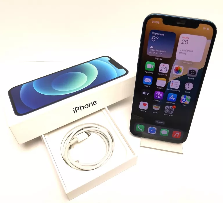 TELEFON APPLE IPHONE 12 256GB 86% + KOMPLET