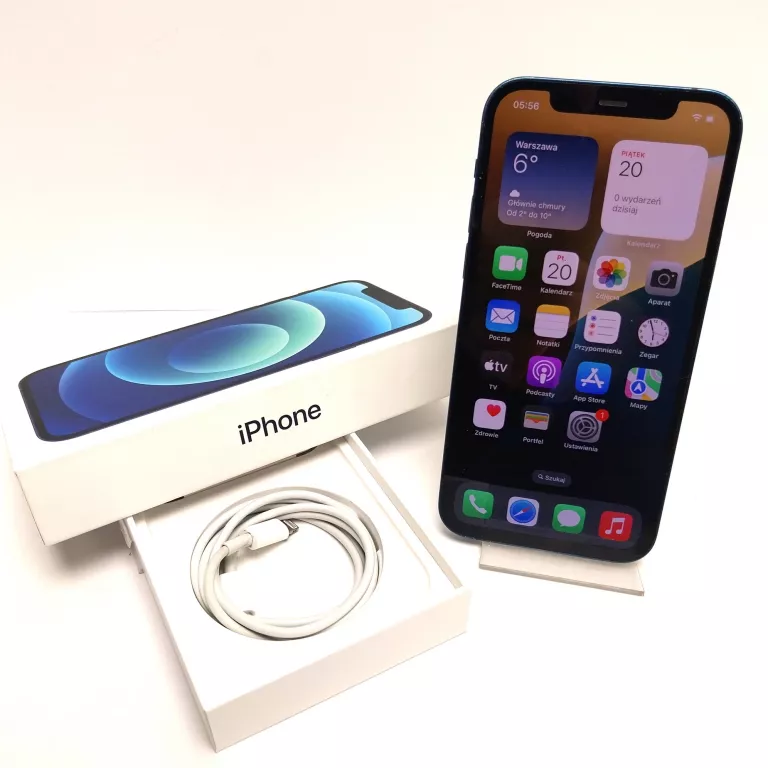 TELEFON APPLE IPHONE 12 256GB 86% + KOMPLET