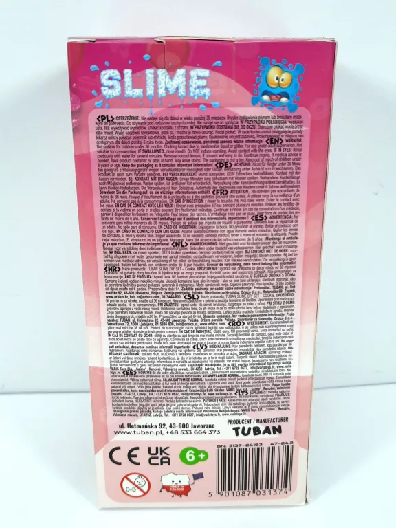 ZESTAW DO ROBIENIA GLUTÓW TUBAN SUPER SLIME CIASTKO