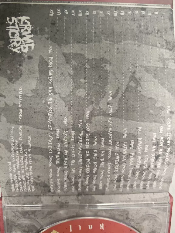 PŁYTA CD KALI - KRIME STORY GIBBS JURAS SERGIUSZ SODRUMATIC