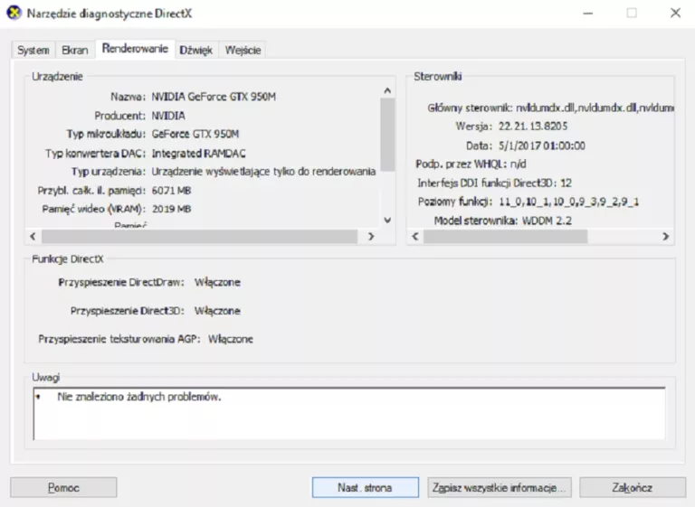 LAPTOP MSI GL72 17,3" I5-6300HQ 8GB/256GB SSD GTX950M