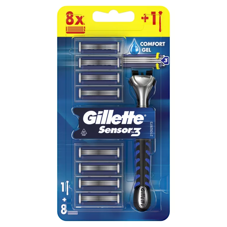 GILLETTE SENSOR 3 MASZYNKA DO GOLENIA + 3 WKŁADY