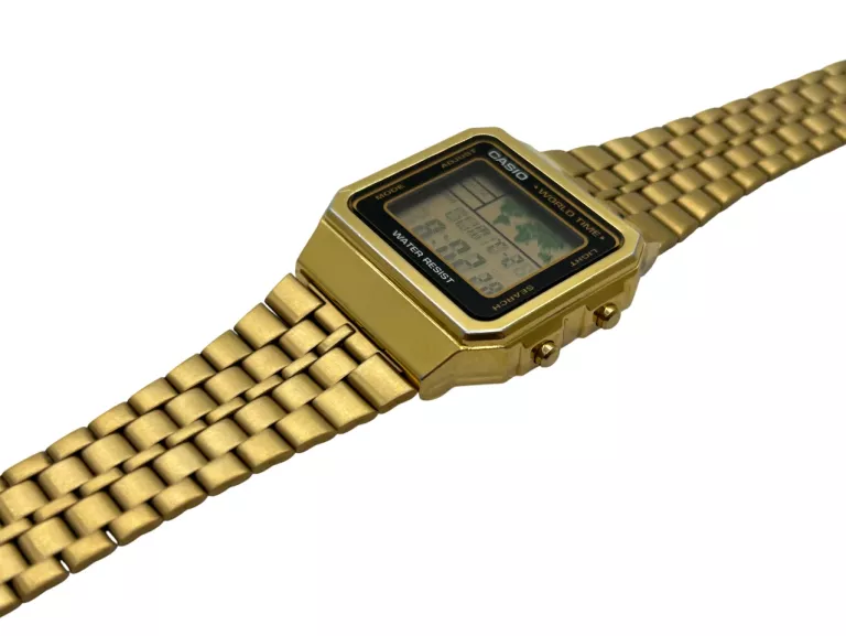 ZEGAREK MĘSKI CASIO VINTAGE A500W ZŁOTY A SKROMNY
