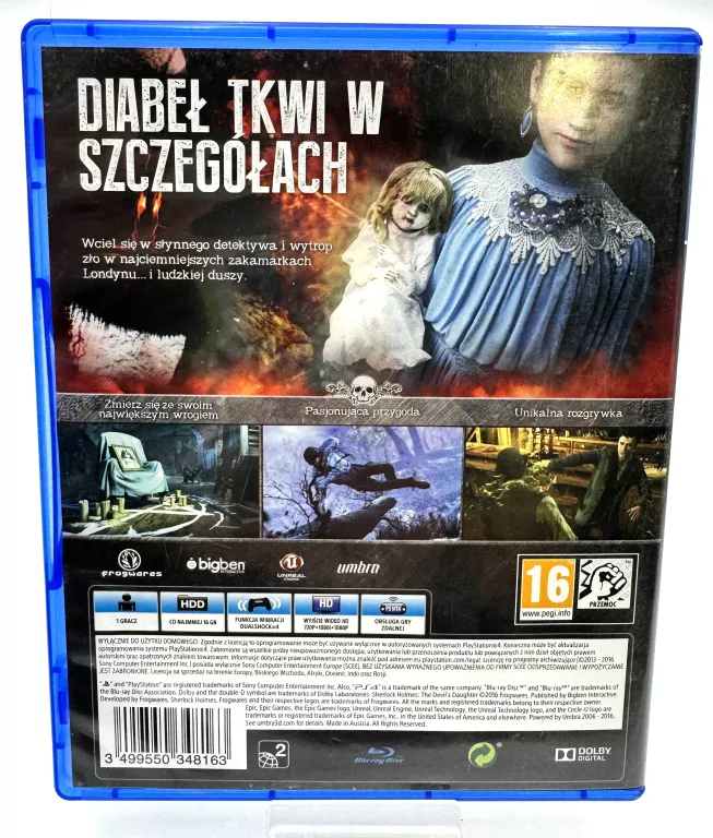 GRA PS4 SHERLOCK HOLMES THE DEVIL'S DAUGHTER