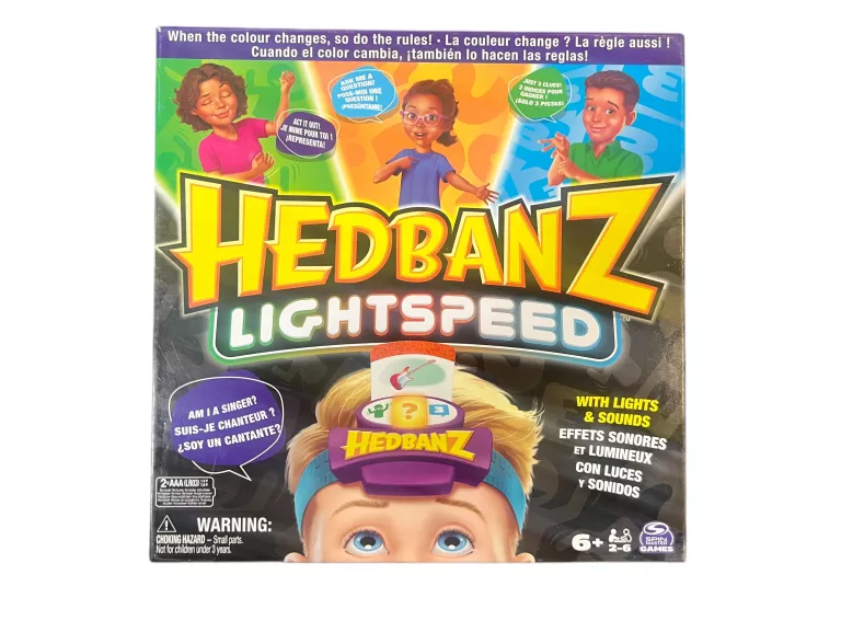 HEADBANZ KIM JESTEM LIGHTSPEED GRA LOGICZNA DLA DZIECI 6+ CZÓŁKO