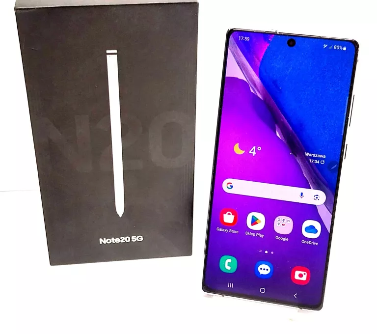 SAMSUNG GALAXY NOTE 20 5G 8/256GB + ZESTAW