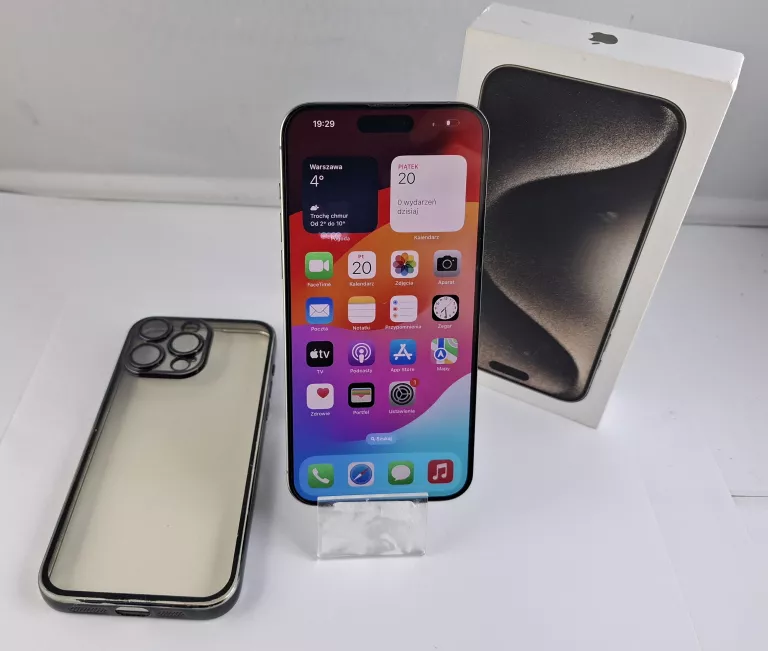 TELEFON IPHONE 15 PRO MAX 1TB BAT. 100% + PUDEŁKO