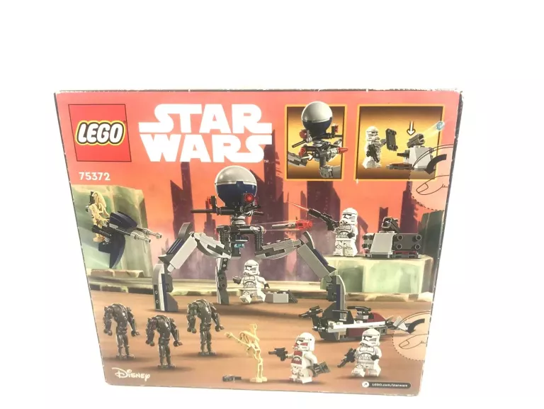 LEGO STAR WARS ZESTAW BITEWNY Z ŻOŁNIERZEM ARMII KLONÓW I DROIDEM 75372