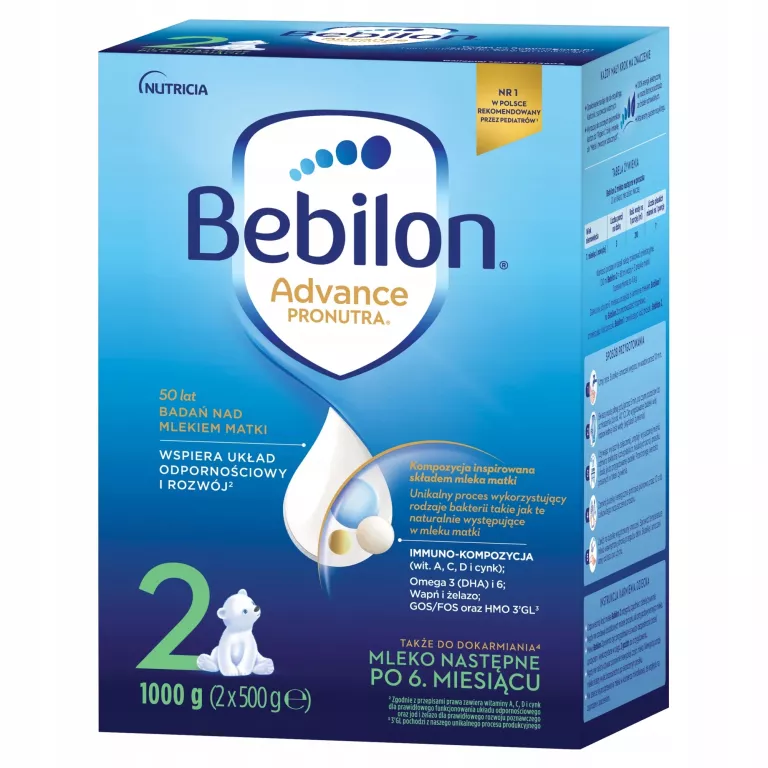 BEBILON 2 PRONUTRA ADVANCE MLEKO NASTĘPNE 1000 G