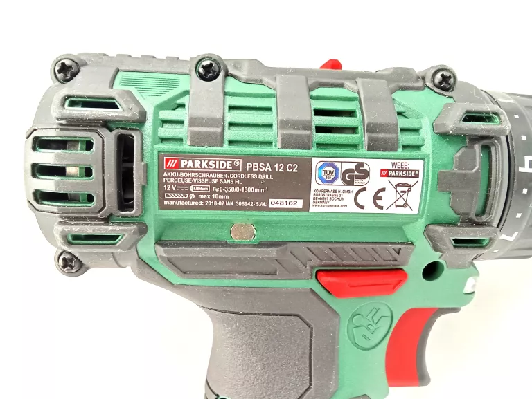 WKRĘTARKA PARKSIDE PBSA 12 C2 12V + AKU 2.0AH / ŁAD / WALIZKA