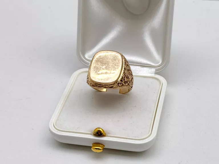 ZŁOTY VINTAGE SYGNET 585 R.25 10,95G