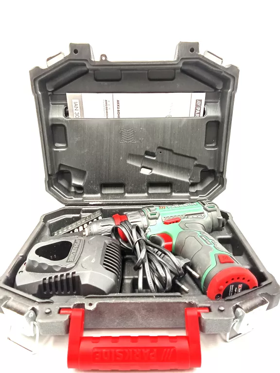 WKRĘTARKA PARKSIDE PBSA 12 C2 12V + AKU 2.0AH / ŁAD / WALIZKA