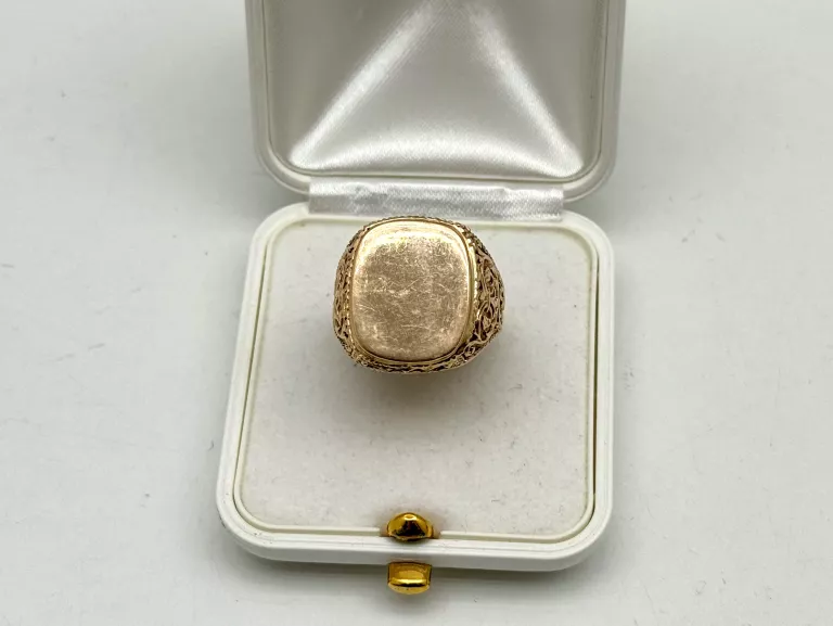 ZŁOTY VINTAGE SYGNET 585 R.25 10,95G