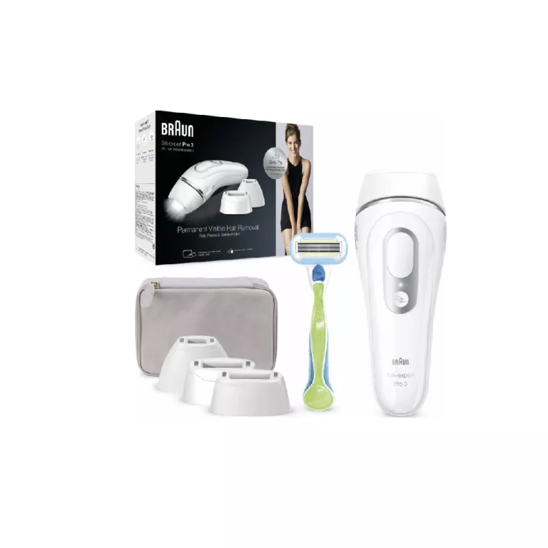 DEPILATOR LASEROWY IPL BRAUN SILK-EXPERT PRO 3 PL3233 BIKINI TWARZ CIAŁO