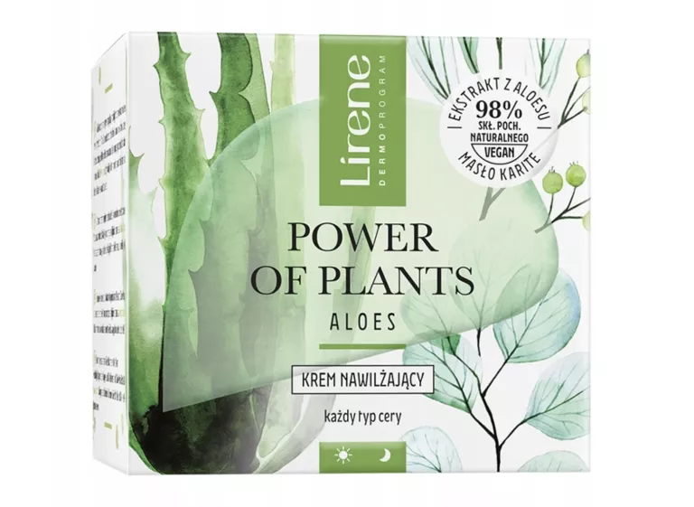 LIRENE POWER OF PLANTS KREM NAWILŻAJĄCY ALOES 50 ML